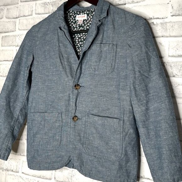 Cat & Jack Lightweight Cotton Denim Jacket Blazer Size Medium 8 - Picture 2 of 5